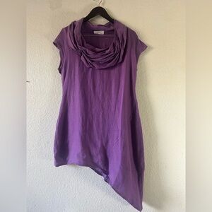 Bryn Walker Purple linen Top just in time for Spring and Summer size S